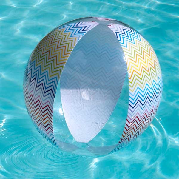 Ballon de plage Zig Zag
