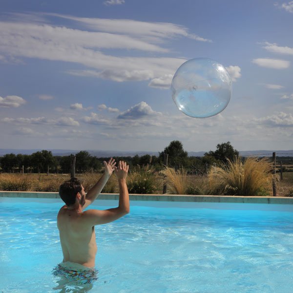 Ballon plage transparent Lagon