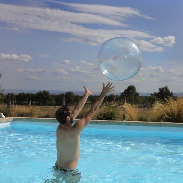 Ballon plage transparent Lagon