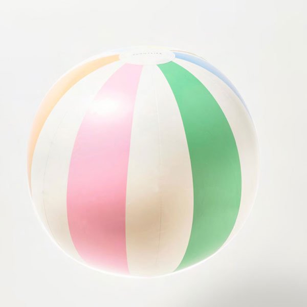 Ballon pour piscine rayé Riviera