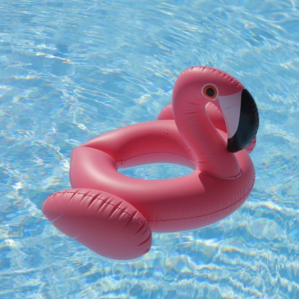 Bouée enfant flamant rose Kiddy Flamingo