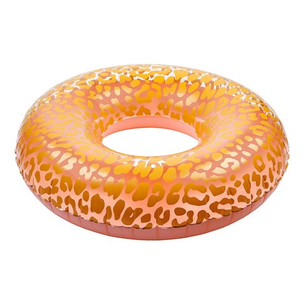 Bouée piscine gonflable léopard Pomelo