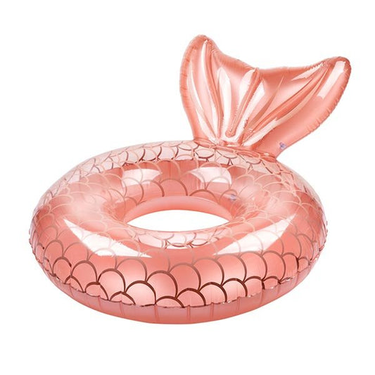 Bouée queue de sirène rose gold