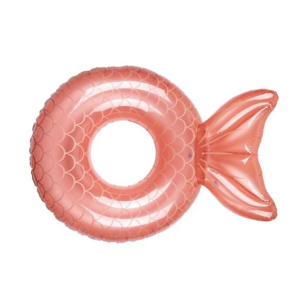 Bouée queue de sirène rose gold