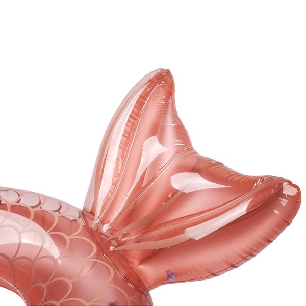 Bouée queue de sirène rose gold