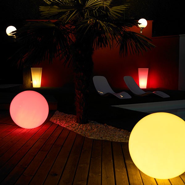 Boule lumineuse jardin Glob