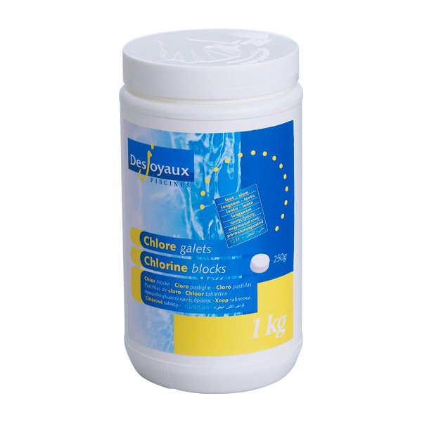 Chlore lent piscine 1kg