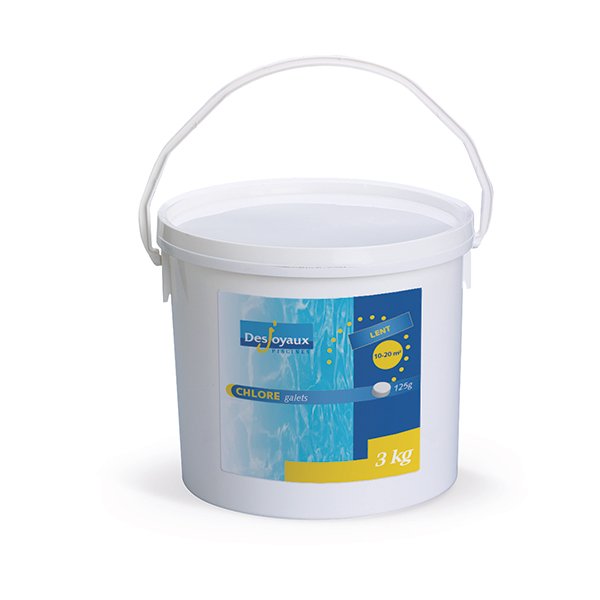 Chlore lent 3 kg - galet 125 g