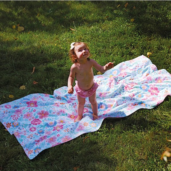 Drap de bain fleuri Floria