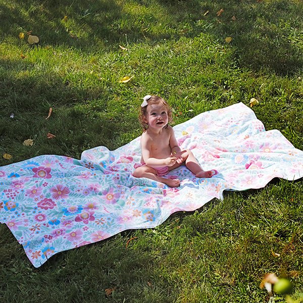 Drap de bain fleuri Floria
