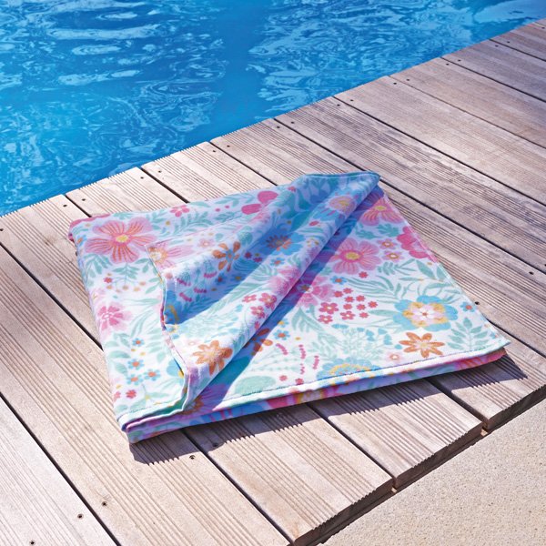 Drap de bain fleuri Floria