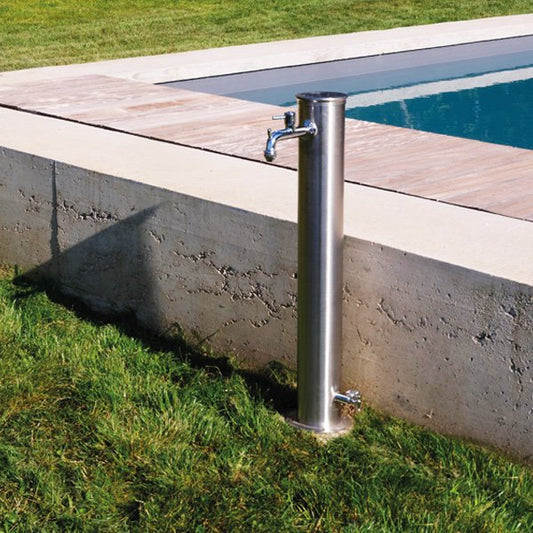 Fontaine de jardin inox Fontana Tubo Inox