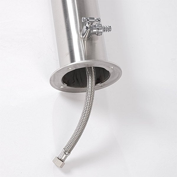 Fontaine de jardin inox Fontana Tubo Inox