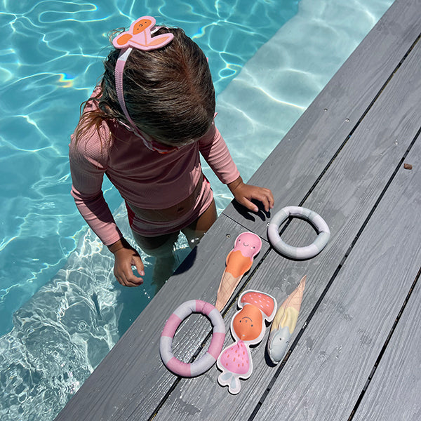 Jeu 6 figurines lestées Pool