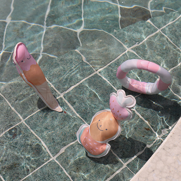 Jeu 6 figurines lestées Pool