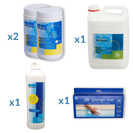 Swimming pool winterization kit - Up to 100 m3