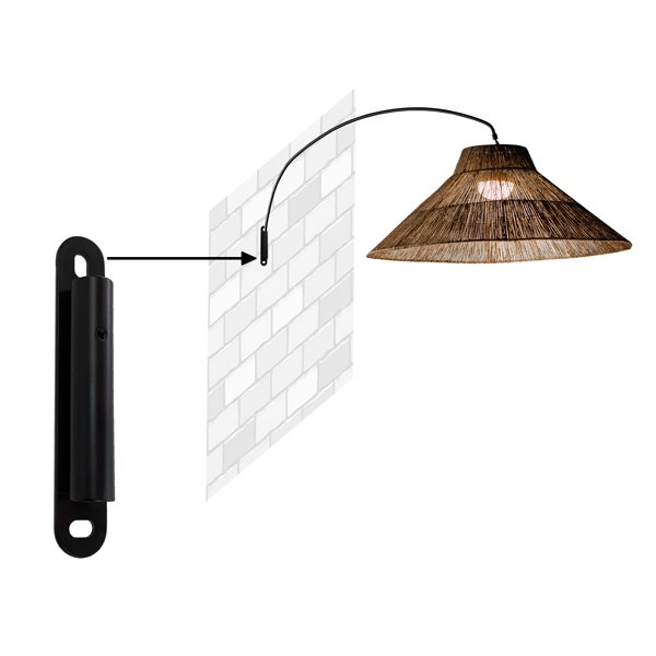 Lampadaire sans fil extérieur Bohème lampadaire-applique