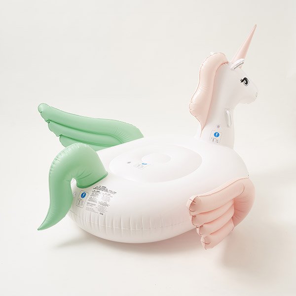 Licorne gonflable piscine White Pearl