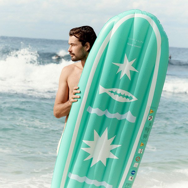 Matelas gonflable vert Surfboard Esmeralda
