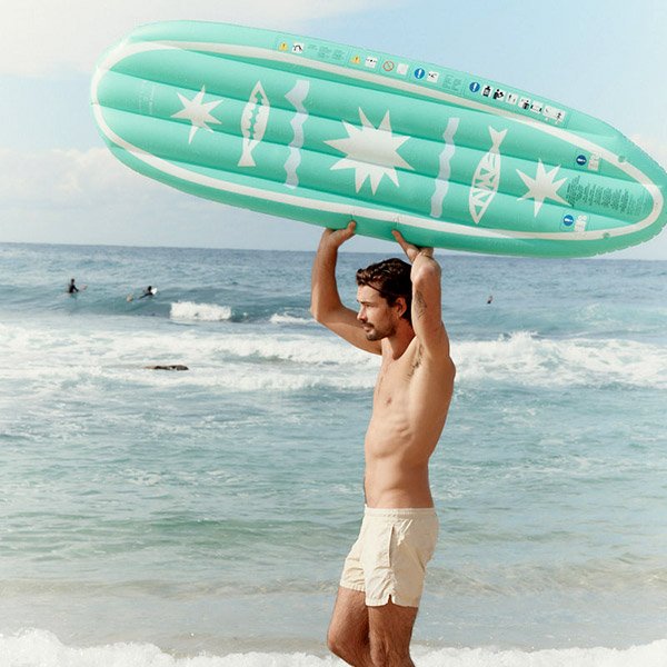 Matelas gonflable vert Surfboard Esmeralda