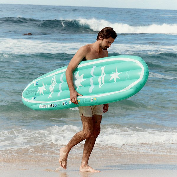 Matelas gonflable vert Surfboard Esmeralda