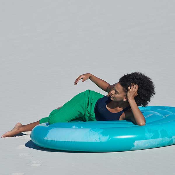 Matelas piscine rond Goa vert