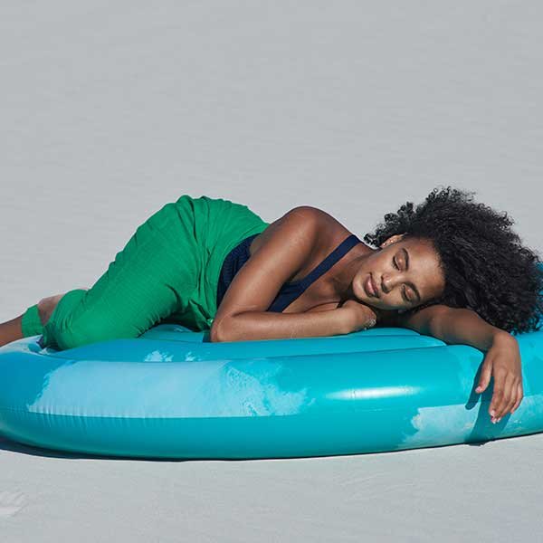 Matelas piscine rond Goa vert