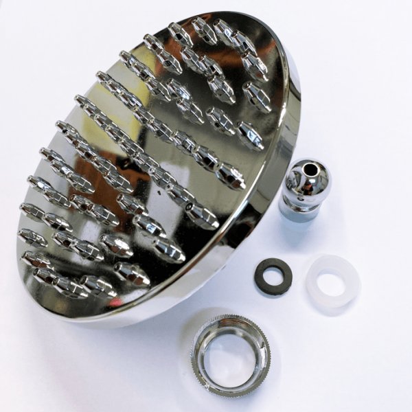 Pommeau rond pour douche solaire