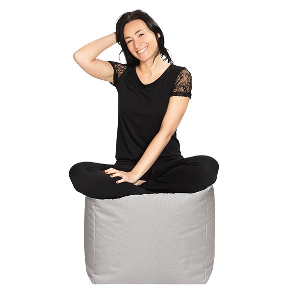 Pouf carré extérieur Hello