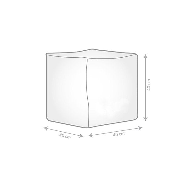 Pouf carré extérieur Hello