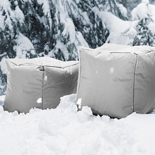 Pouf carré extérieur Hello