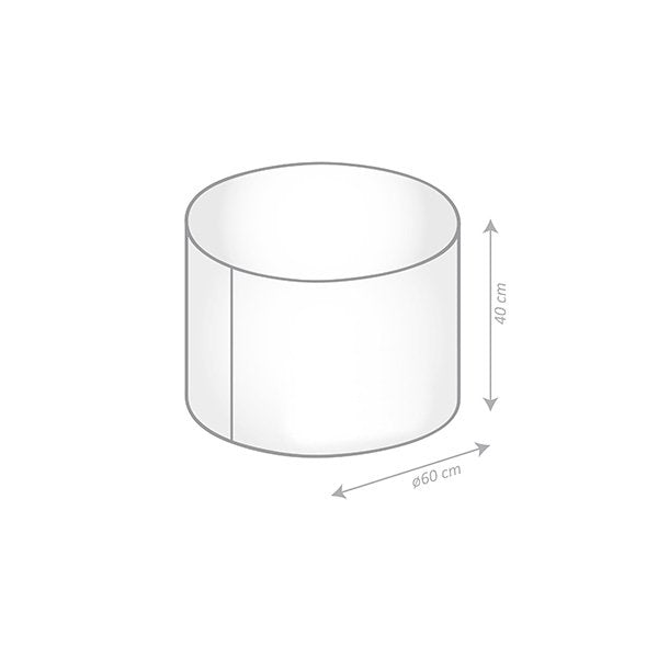 Pouf rond jardin Hello