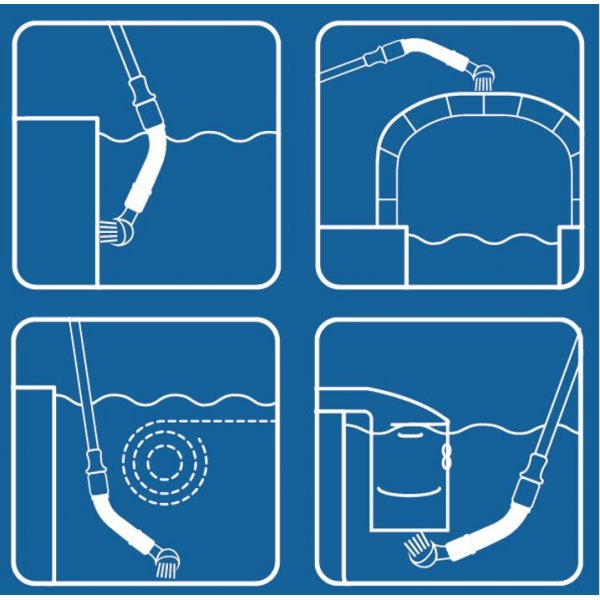 Raccord coudé pour manche piscine JD Connect’