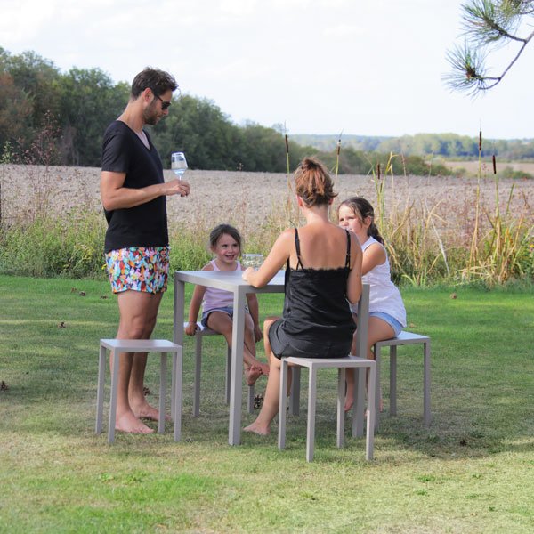 Table de jardin carrée Quadra