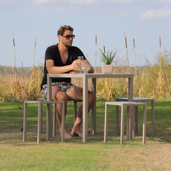 Table de jardin carrée Quadra