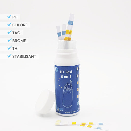 JD Test 6 in 1 swimming pool strip tester