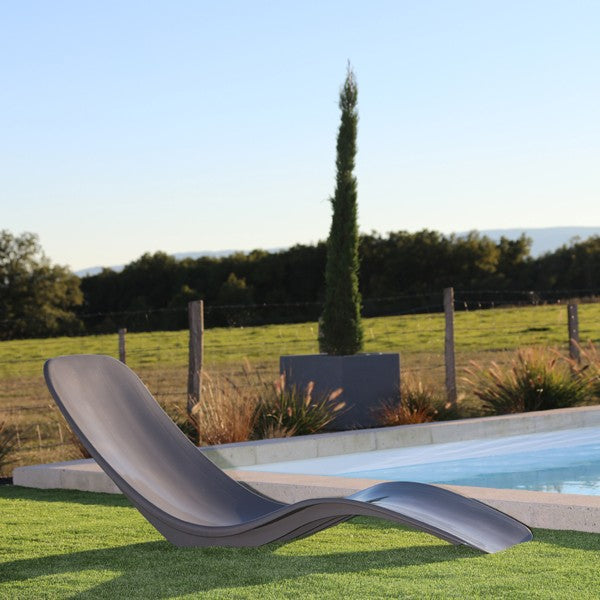 Transat de jardin Aloha anthracite