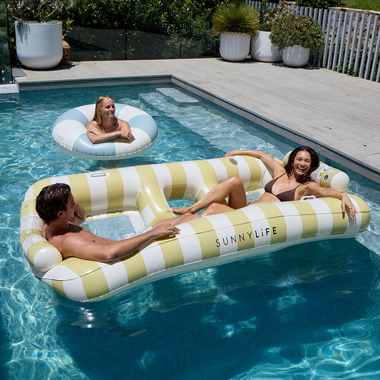 Matelas 2 places piscine Hamac luxe duo