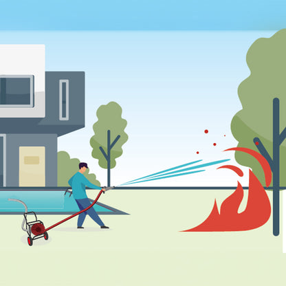 Motopompe de protection incendie pour piscine Pool Sam
