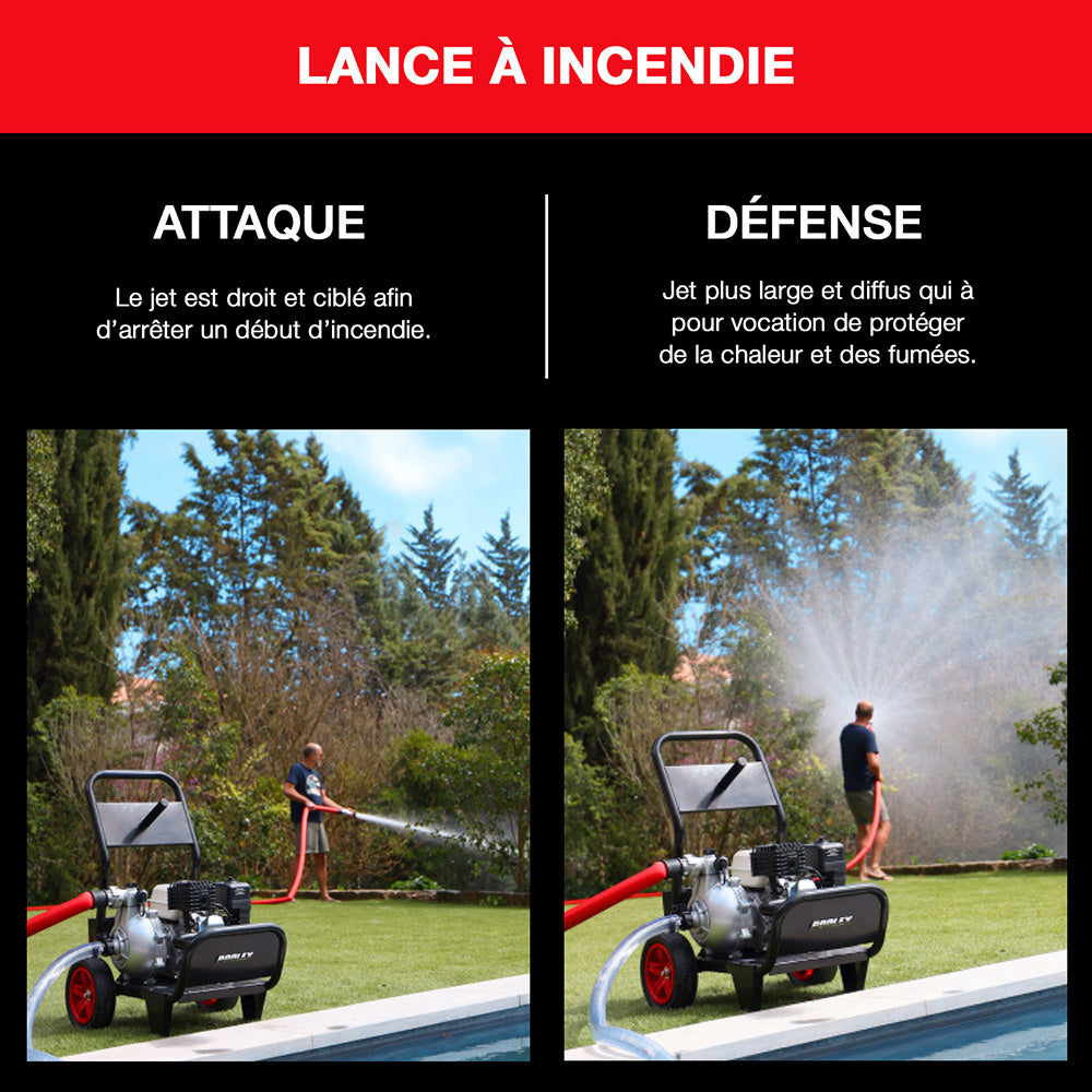 Motopompe de protection incendie pour piscine Pool Sam