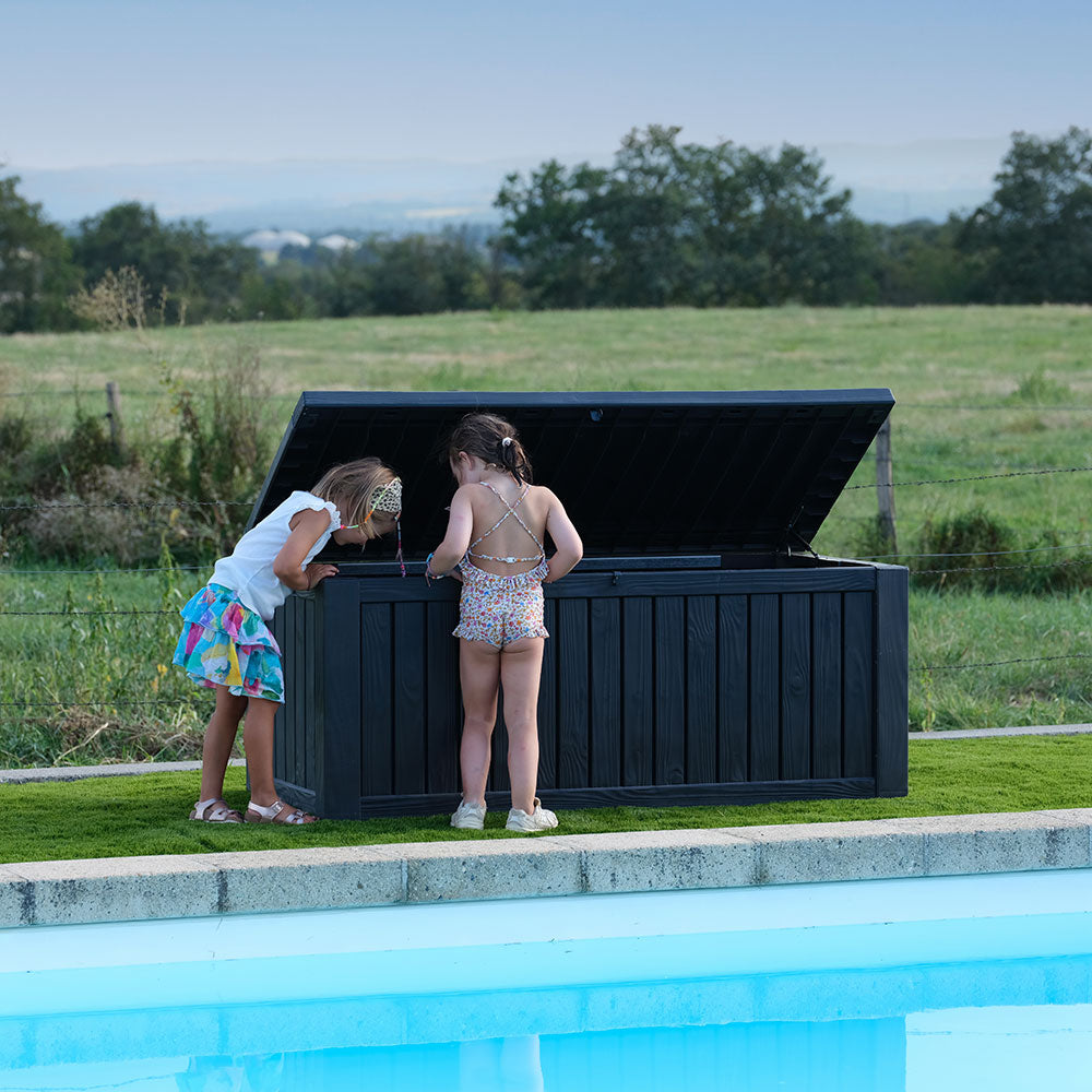 Tutti wood-look garden chest - La Boutique Desjoyaux