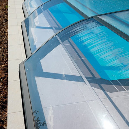 Abri bas piscine