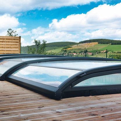Abri bas piscine