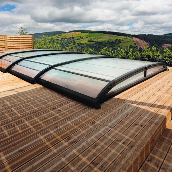 Abri bas piscine