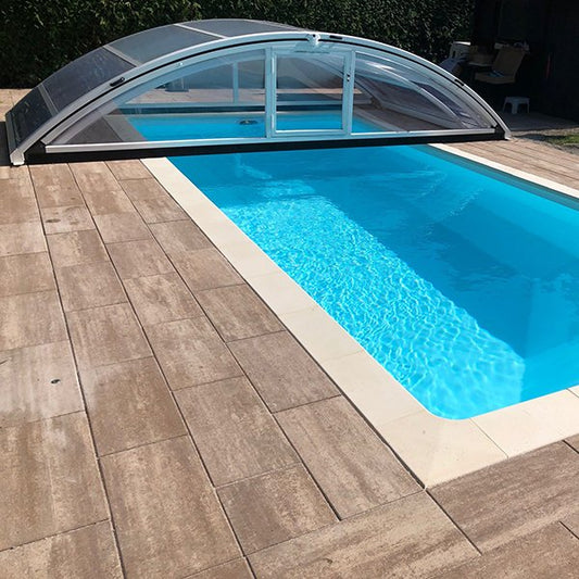 Abri mi-haut piscine