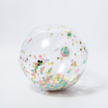 Ballon confetti piscine pastel