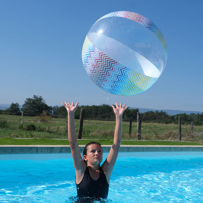 Ballon de plage Zig Zag
