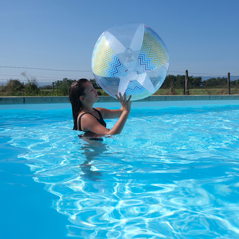 Ballon de plage Zig Zag