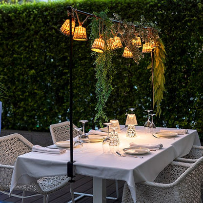 Barre de table décorative Guirlande Support