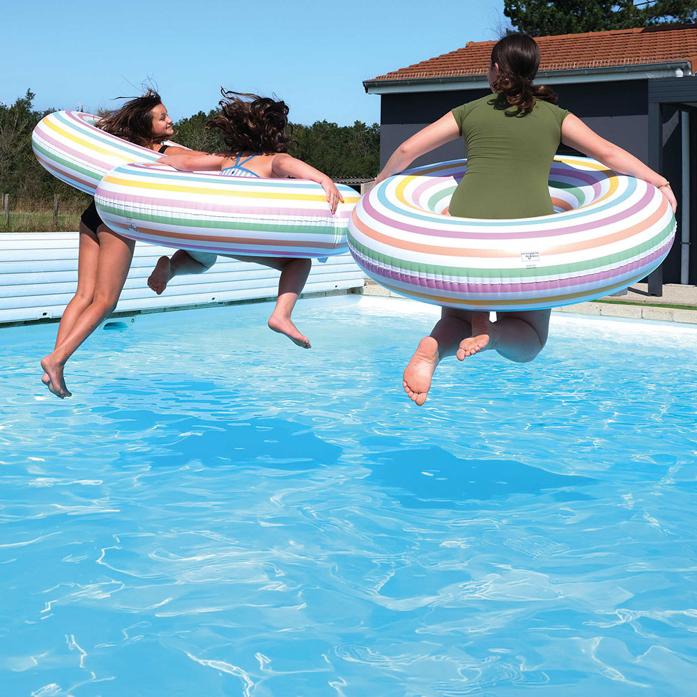 Riviera striped pool float